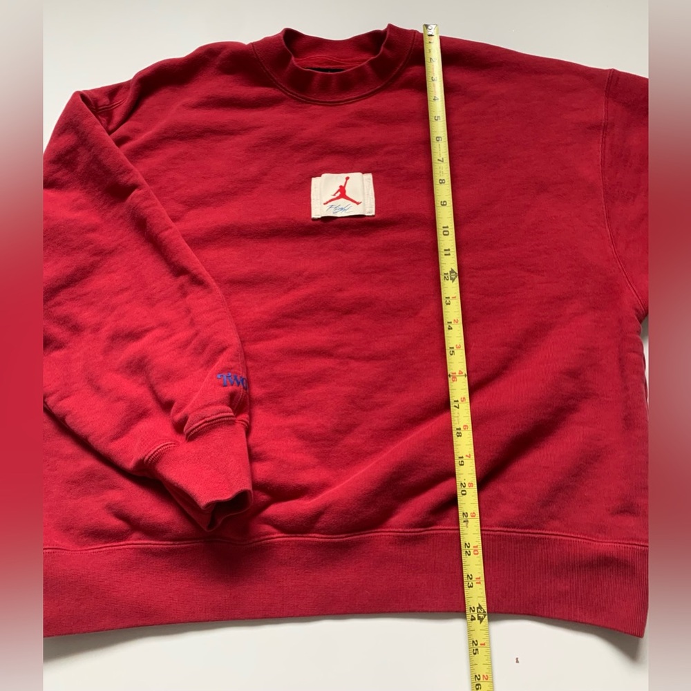 AIR JORDAN X TWO18‎ CREWNECK SWEATSHIRT WOMEN (GYM RED / COCONUT MILK) - Picture 3 of 10